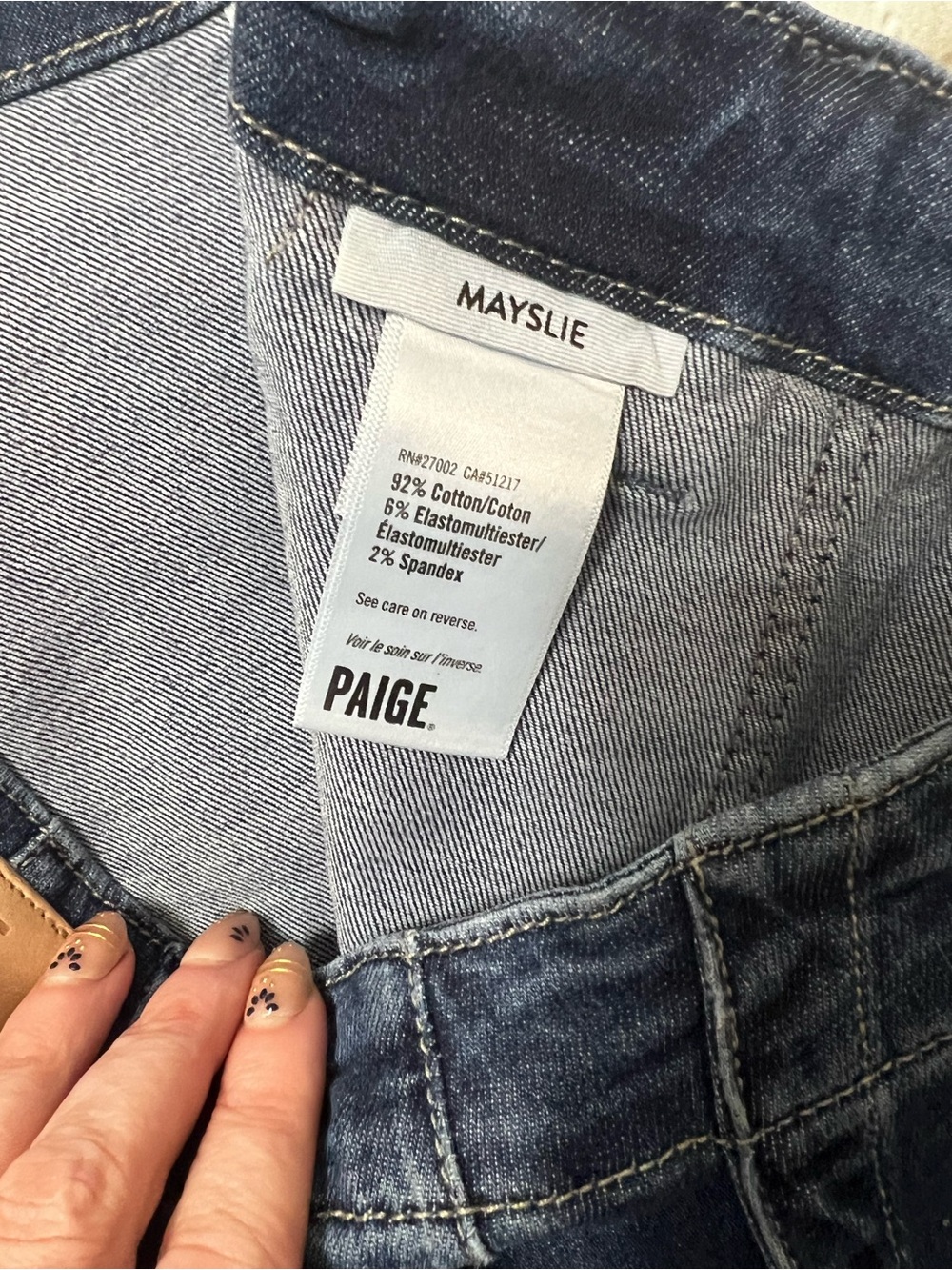 PAIGE Mayslie Ankle Straight Leg Jeans
274 Blue - Picture 13 of 13